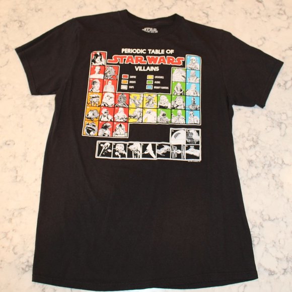 Star Wars 'Periodic Table of Villains' T-Shirt